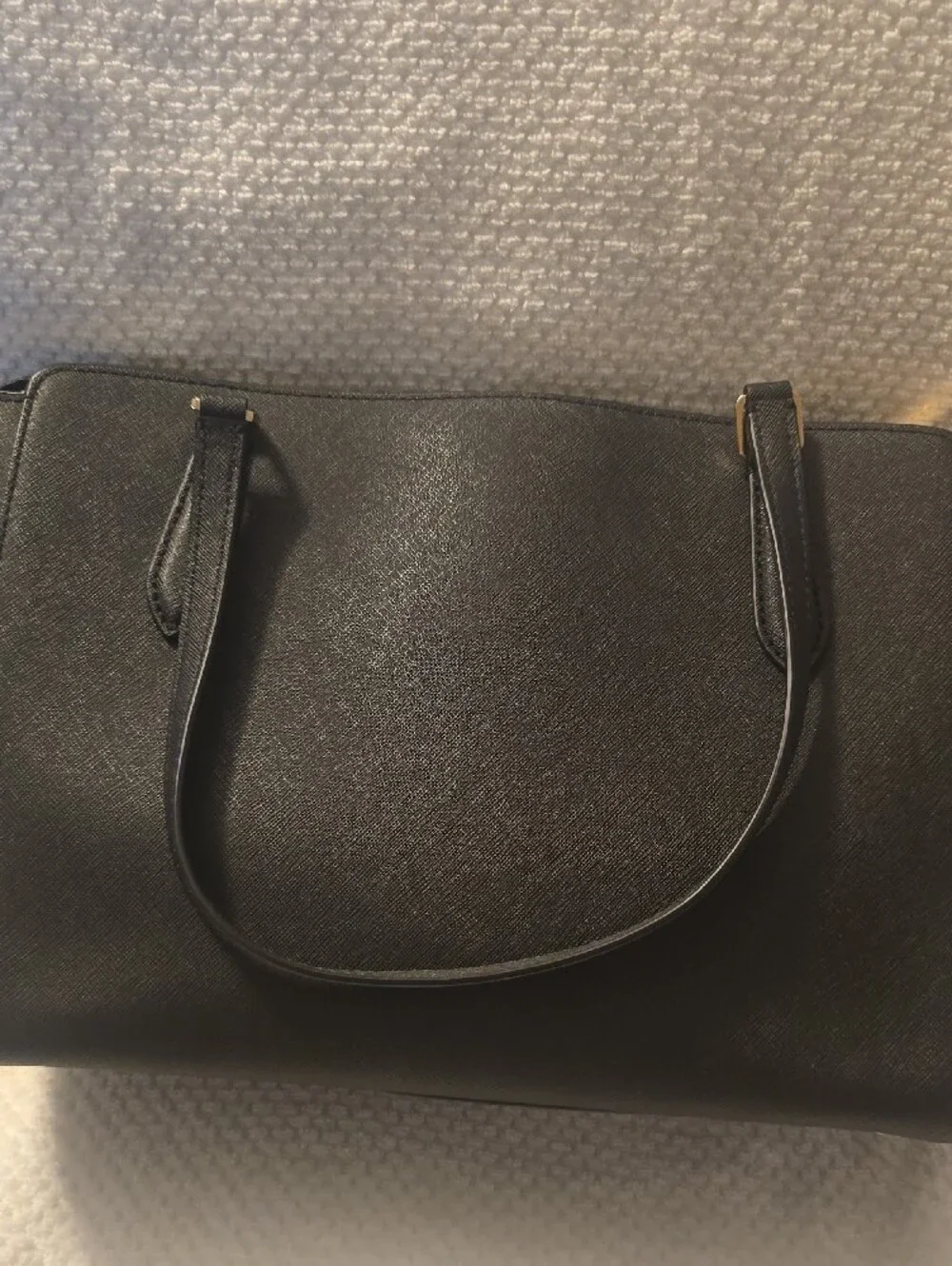 Tory Burch Black Leather Tote with Tassel